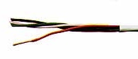 Four conductor twisted pair installation speaker wire.