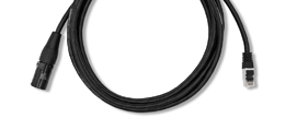 CAT6a data cables terminated ethercon to booted RJ45.
