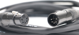 Quad 5 pin DMX lighting cables