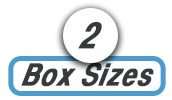 2 recessed wall box sizes icon.