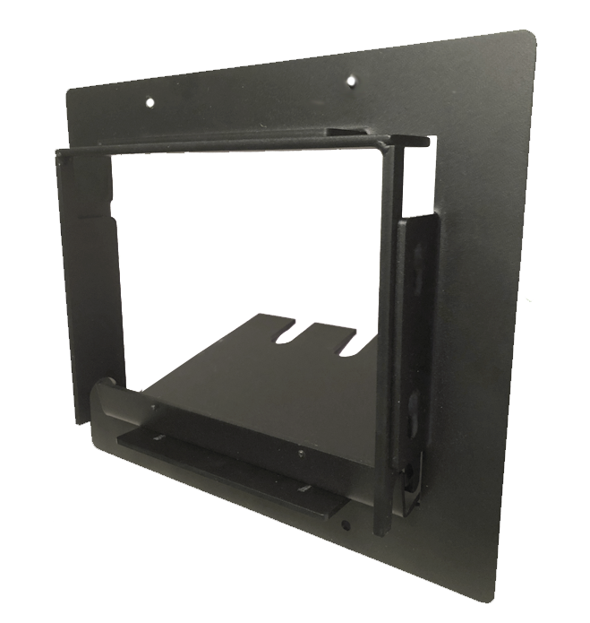 Bottom view of  retractable floor access lid.